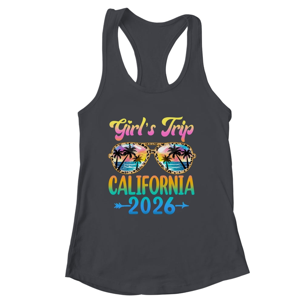 Girl's Trip California 2026 Summer Vacation Sunglasses Shirt & Tank Top | siriusteestore