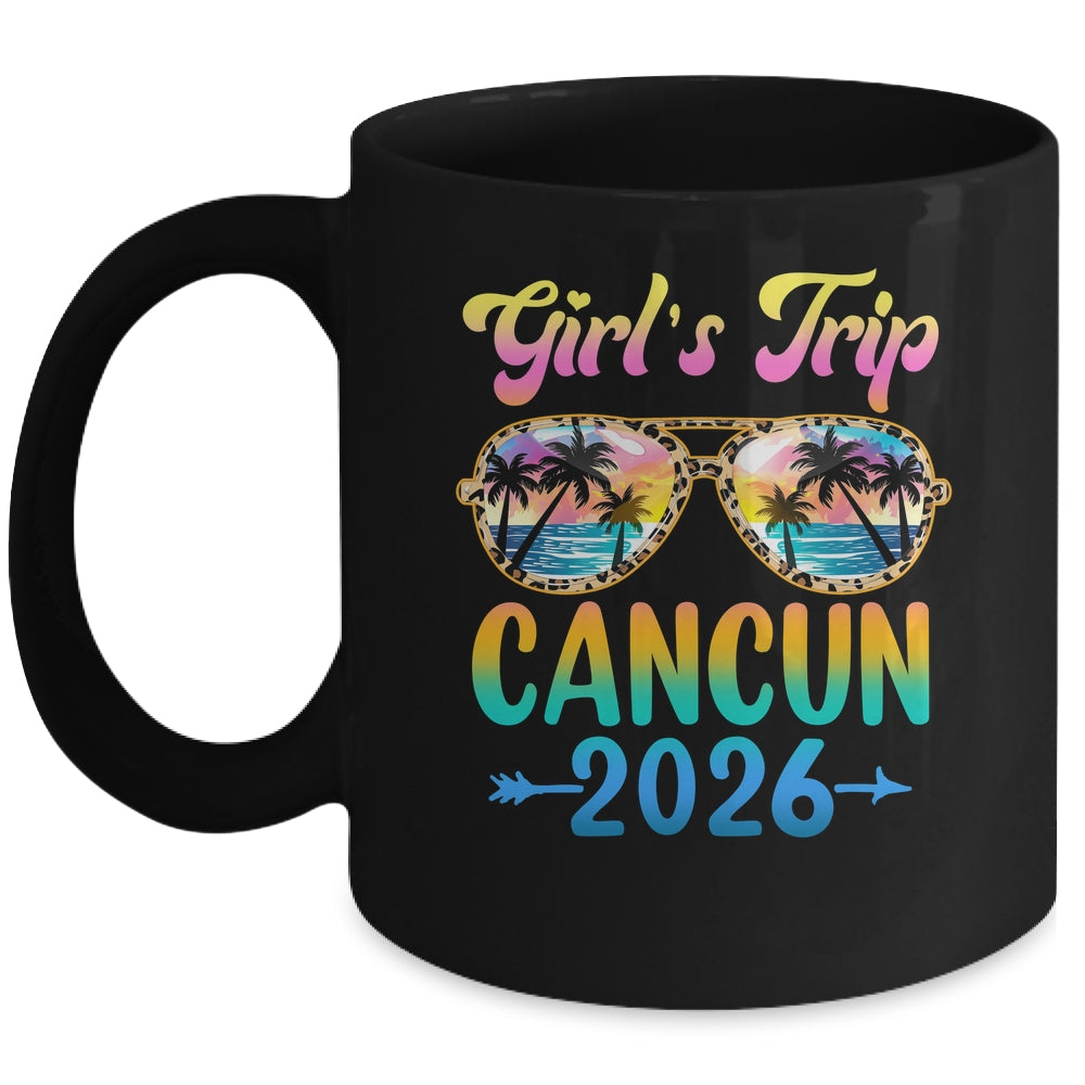 Girl's Trip Cancun 2026 Summer Vacation Sunglasses Mug | siriusteestore