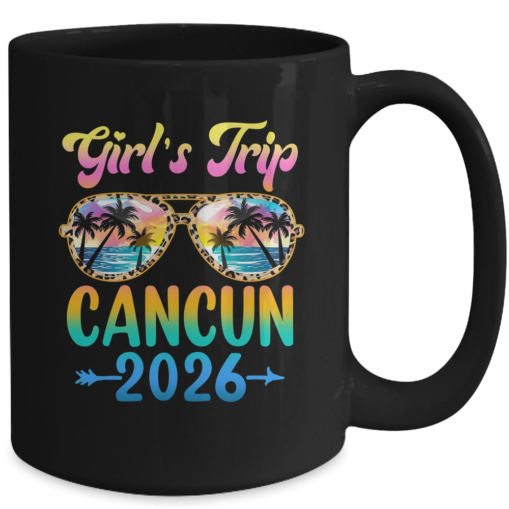 Girl's Trip Cancun 2026 Summer Vacation Sunglasses Mug | siriusteestore