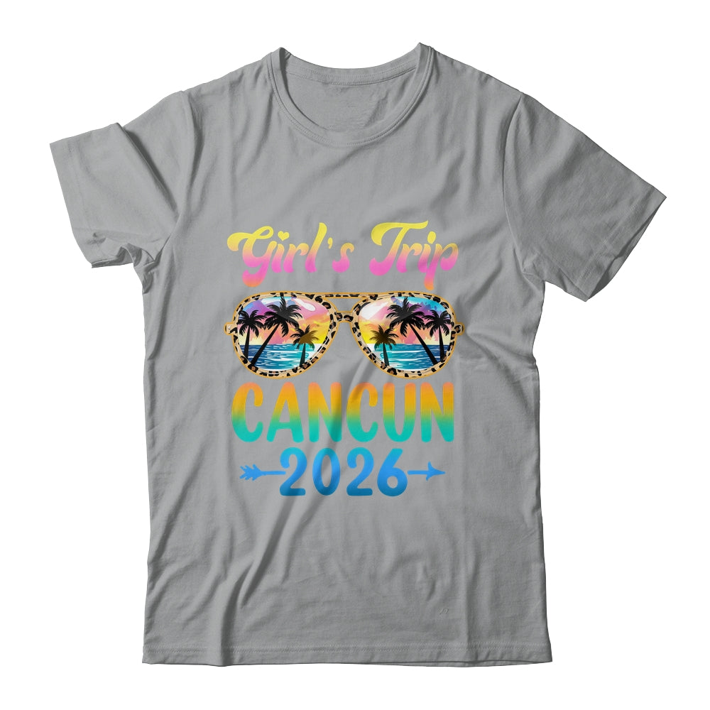 Girl's Trip Cancun 2026 Summer Vacation Sunglasses Shirt & Tank Top | siriusteestore