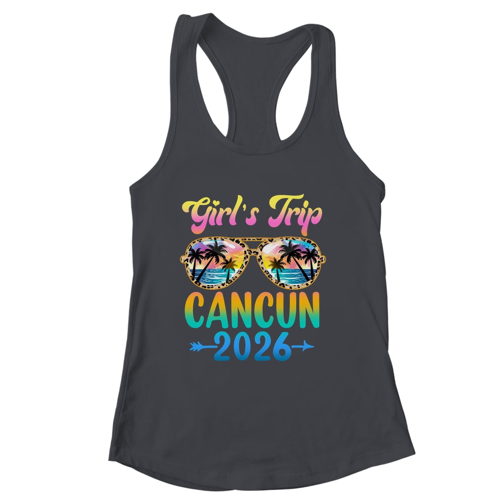 Girl's Trip Cancun 2026 Summer Vacation Sunglasses Shirt & Tank Top | siriusteestore