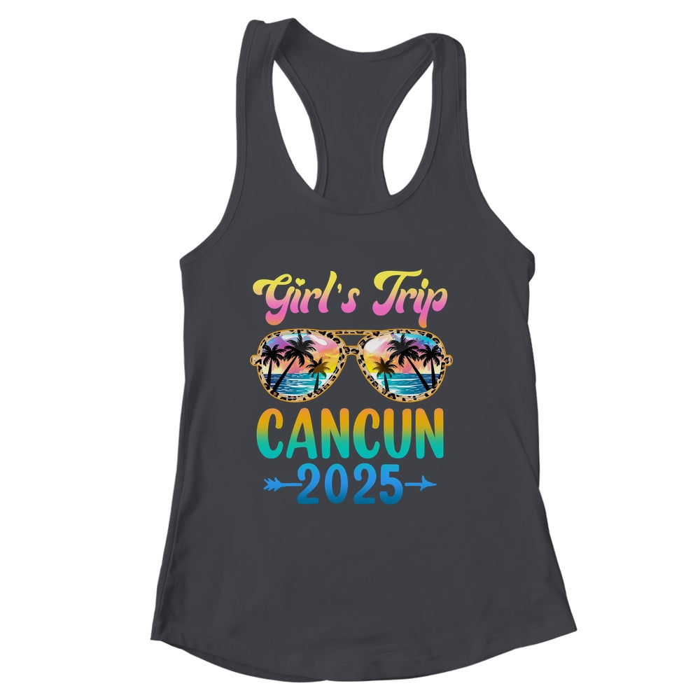 Girl's Trip Cancun Mexico 2025 Summer Vacation Sunglasses Shirt & Tank Top | siriusteestore