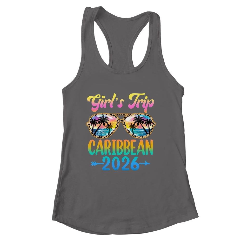 Girl's Trip Caribbean 2026 Summer Vacation Sunglasses Shirt & Tank Top | siriusteestore