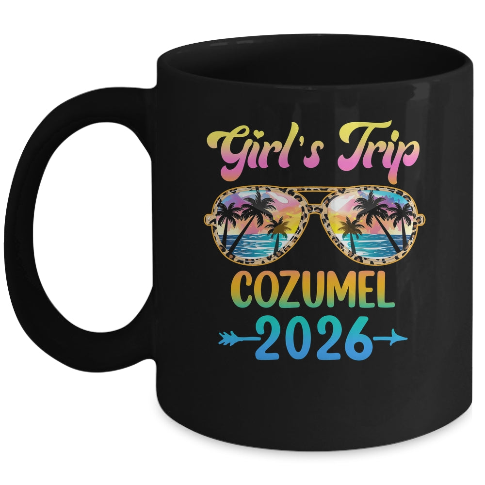 Girl's Trip Cozumel 2026 Summer Vacation Sunglasses Mug | siriusteestore