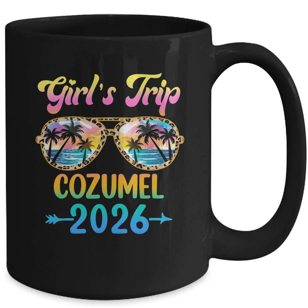Girl's Trip Cozumel 2026 Summer Vacation Sunglasses Mug | siriusteestore