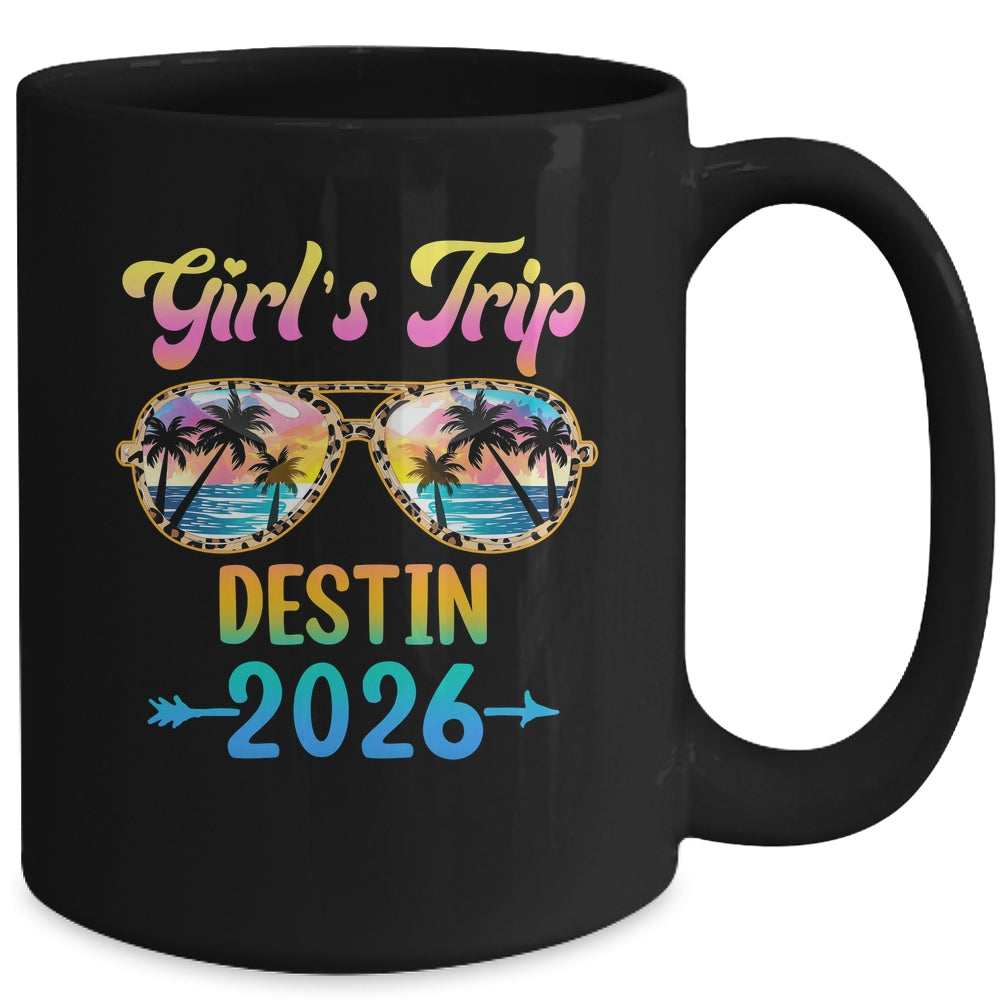 Girl's Trip Destin 2026 Summer Vacation Sunglasses Mug | siriusteestore
