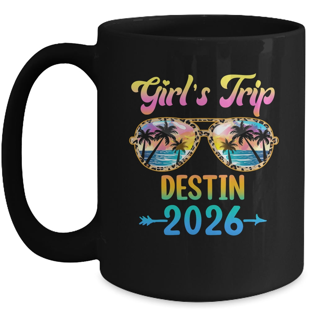 Girl's Trip Destin 2026 Summer Vacation Sunglasses Mug | siriusteestore