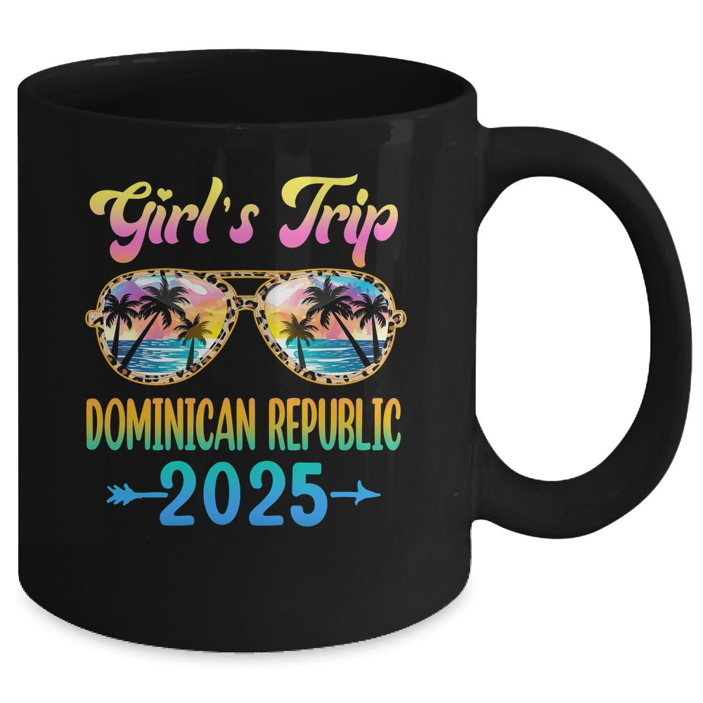 Girl's Trip Dominican Republic 2025 Summer Vacation Sunglasses Mug | siriusteestore