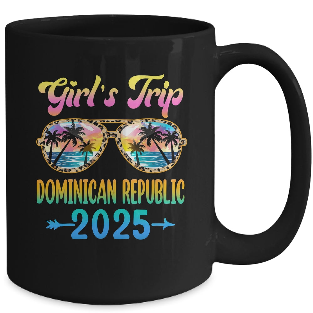 Girl's Trip Dominican Republic 2025 Summer Vacation Sunglasses Mug | siriusteestore