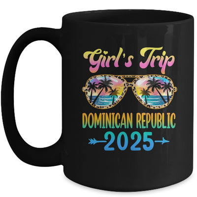 Girl's Trip Dominican Republic 2025 Summer Vacation Sunglasses Mug | siriusteestore
