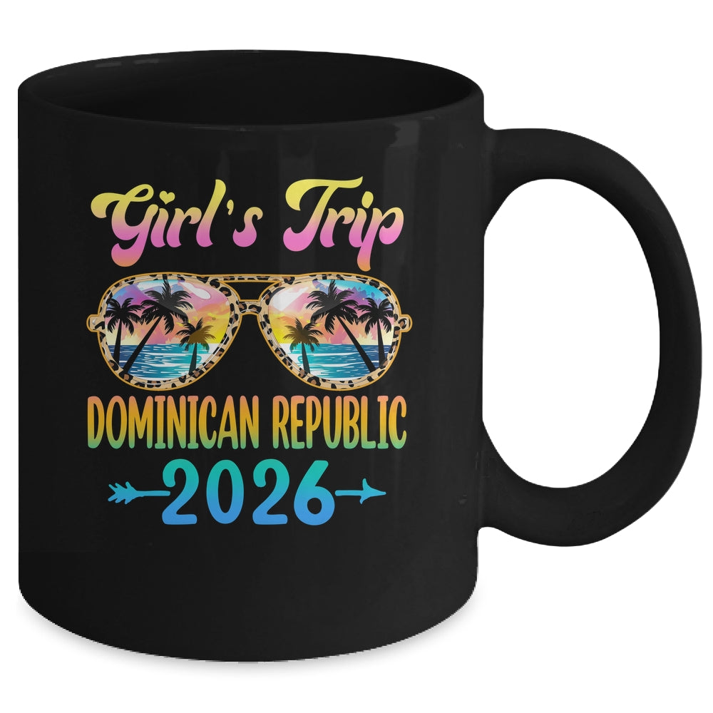 Girl's Trip Dominican Republic 2026 Summer Vacation Sunglasses Mug | siriusteestore