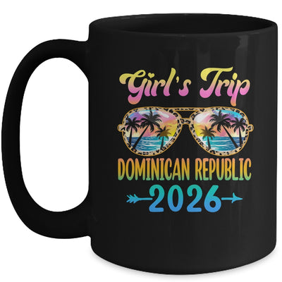 Girl's Trip Dominican Republic 2026 Summer Vacation Sunglasses Mug | siriusteestore