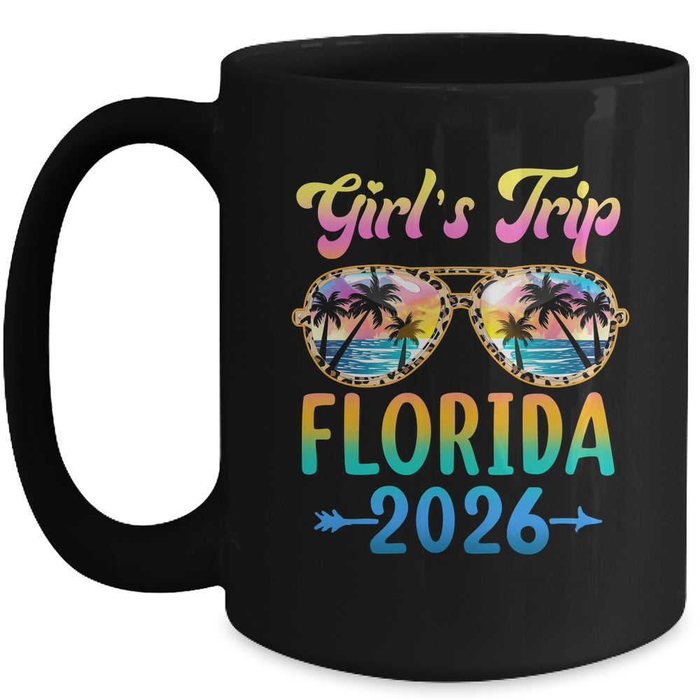 Girl's Trip Florida 2026 Summer Vacation Sunglasses Mug | siriusteestore