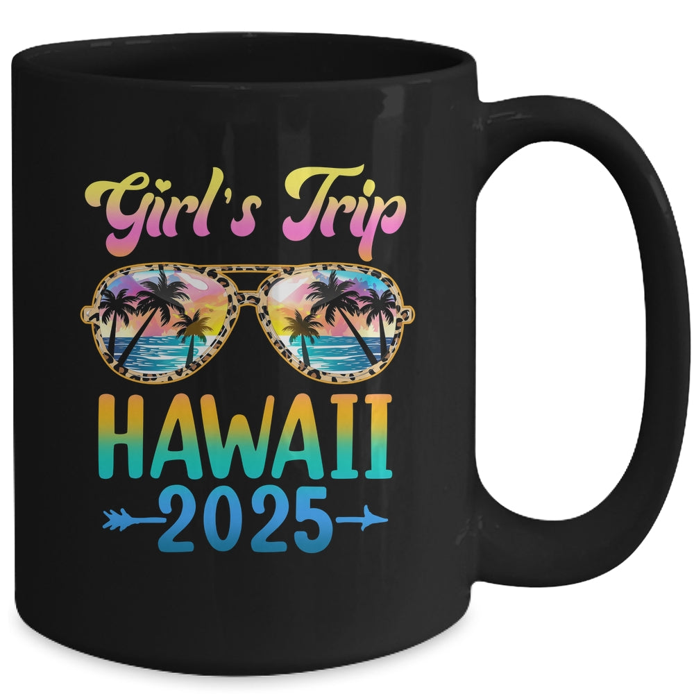 Girl's Trip Hawaii 2025 Summer Vacation Sunglasses Mug | siriusteestore