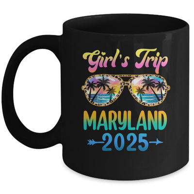 Girl's Trip Maryland 2025 Summer Vacation Sunglasses Mug | siriusteestore