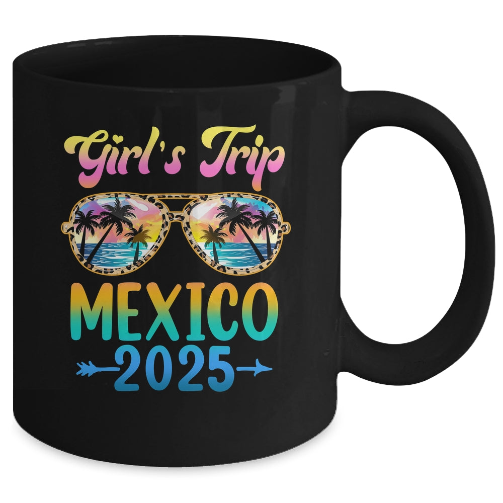 Girl's Trip Mexico 2025 Summer Vacation Sunglasses Mug | siriusteestore