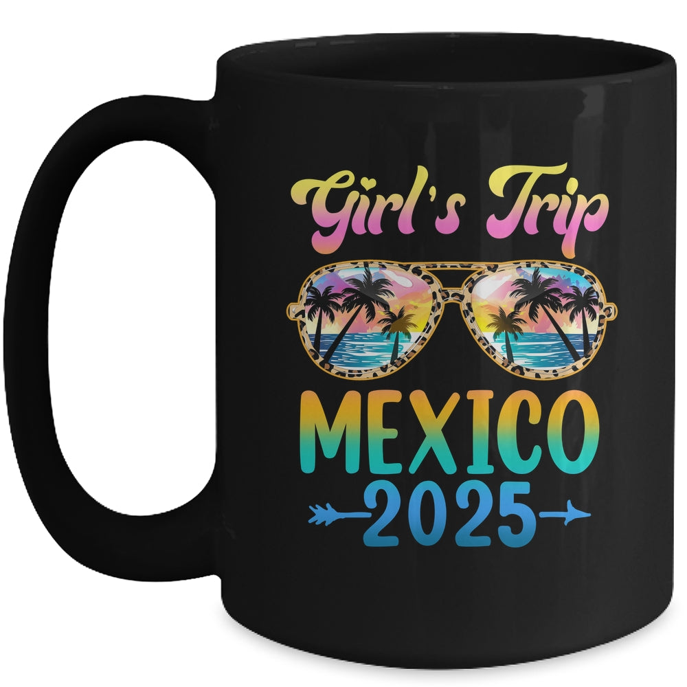 Girl's Trip Mexico 2025 Summer Vacation Sunglasses Mug | siriusteestore