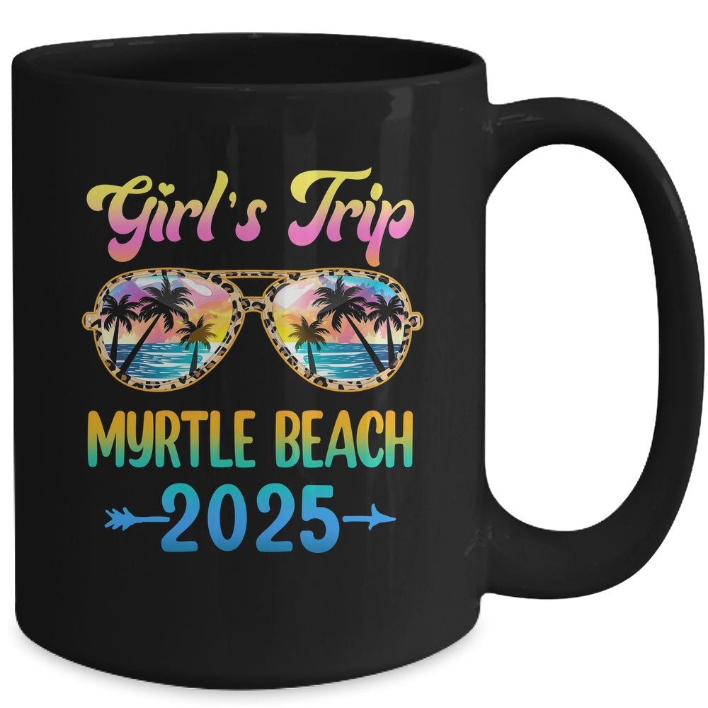 Girl's Trip Myrtle Beach 2025 Summer Vacation Sunglasses Mug | siriusteestore