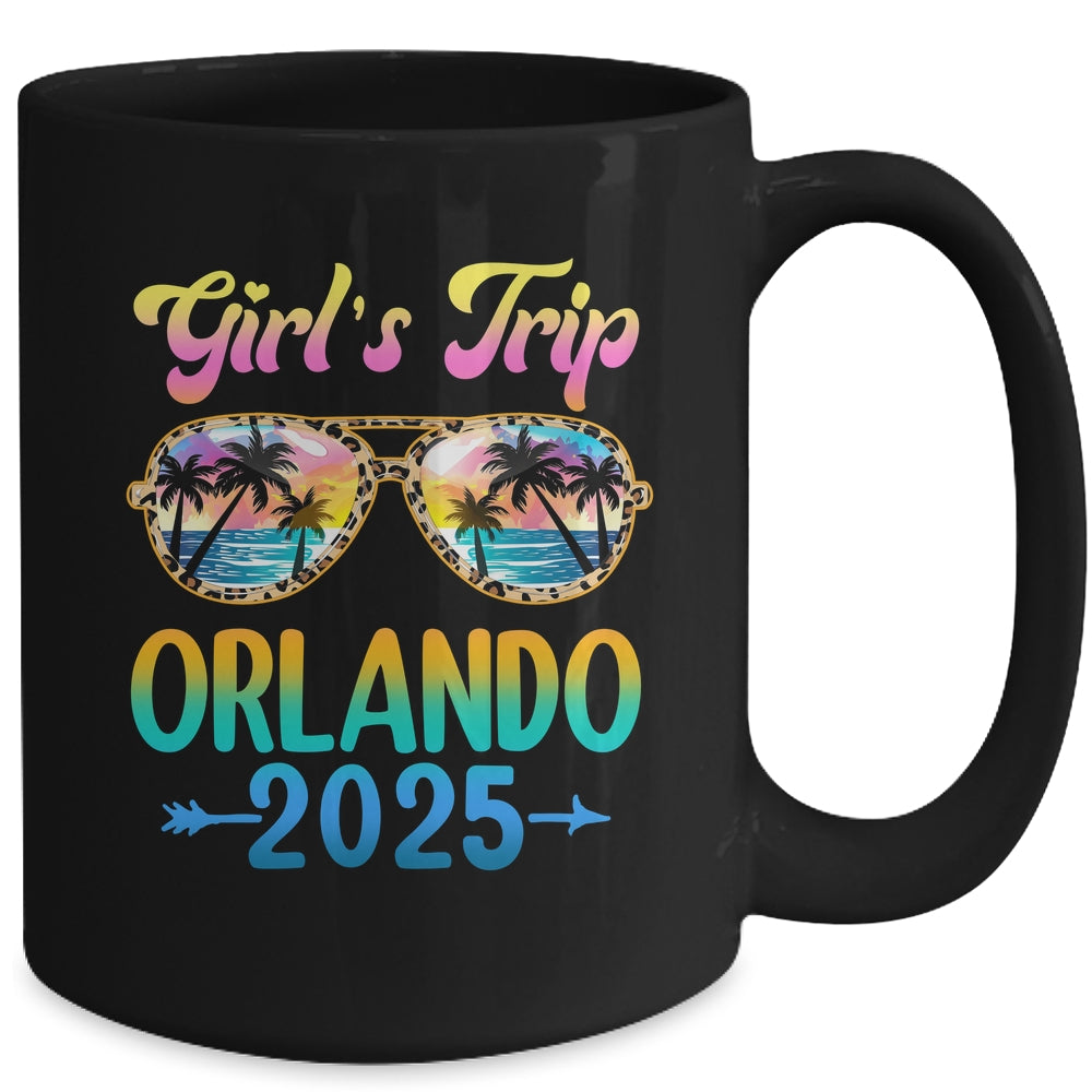 Girl's Trip Orlando 2025 Summer Vacation Sunglasses Mug | siriusteestore
