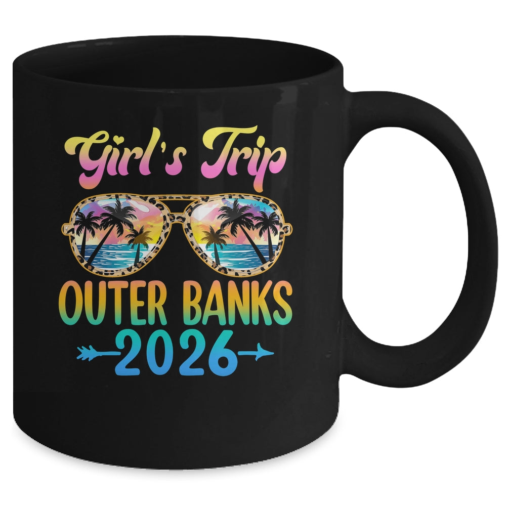 Girl's Trip Outer Banks 2026 Summer Vacation Sunglasses Mug | siriusteestore