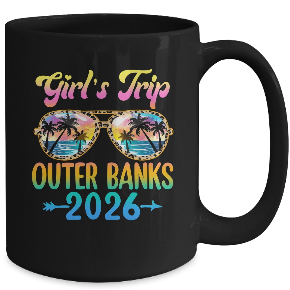 Girl's Trip Outer Banks 2026 Summer Vacation Sunglasses Mug | siriusteestore