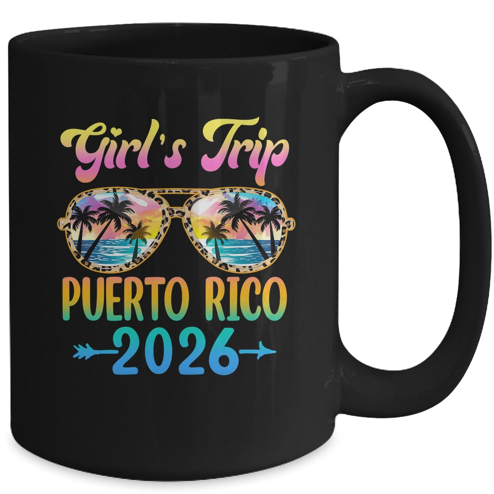 Girl's Trip Puerto Rico 2026 Summer Vacation Sunglasses Mug | siriusteestore