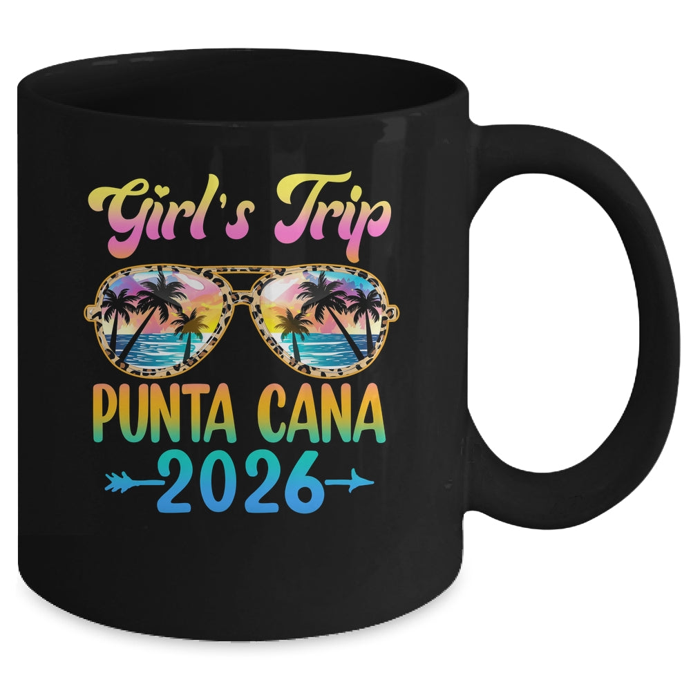 Girl's Trip Punta Cana 2026 Summer Vacation Sunglasses Mug | siriusteestore