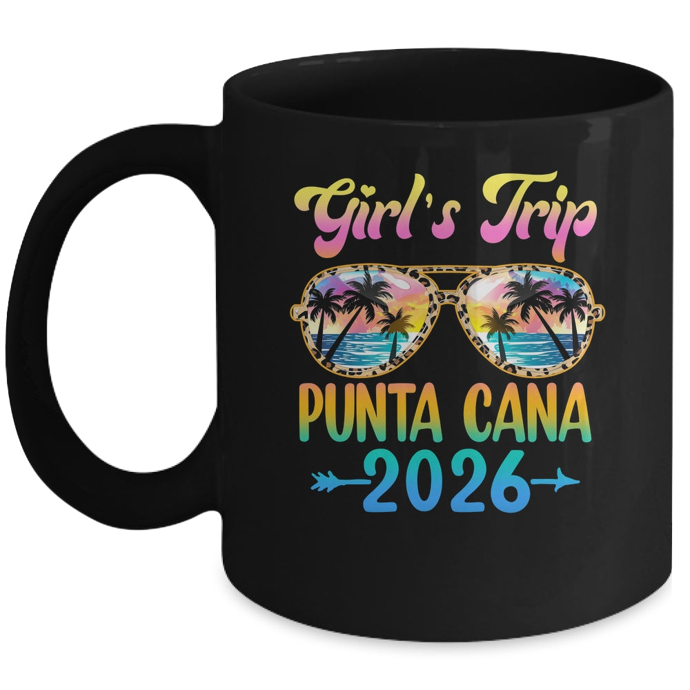 Girl's Trip Punta Cana 2026 Summer Vacation Sunglasses Mug | siriusteestore