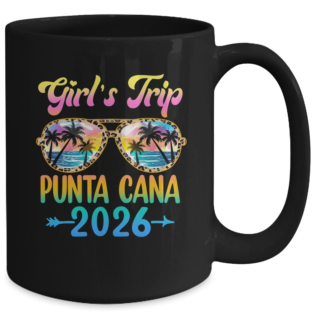 Girl's Trip Punta Cana 2026 Summer Vacation Sunglasses Mug | siriusteestore