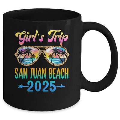 Girl's Trip San Juan Beach 2025 Summer Vacation Sunglasses Mug | siriusteestore