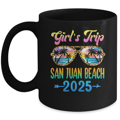Girl's Trip San Juan Beach 2025 Summer Vacation Sunglasses Mug | siriusteestore