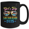 Girl's Trip San Juan Beach 2025 Summer Vacation Sunglasses Mug | siriusteestore
