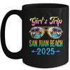 Girl's Trip San Juan Beach 2025 Summer Vacation Sunglasses Mug | siriusteestore