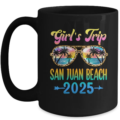 Girl's Trip San Juan Beach 2025 Summer Vacation Sunglasses Mug | siriusteestore