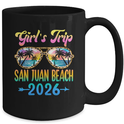 Girl's Trip San Juan Beach 2026 Summer Vacation Sunglasses Mug | siriusteestore