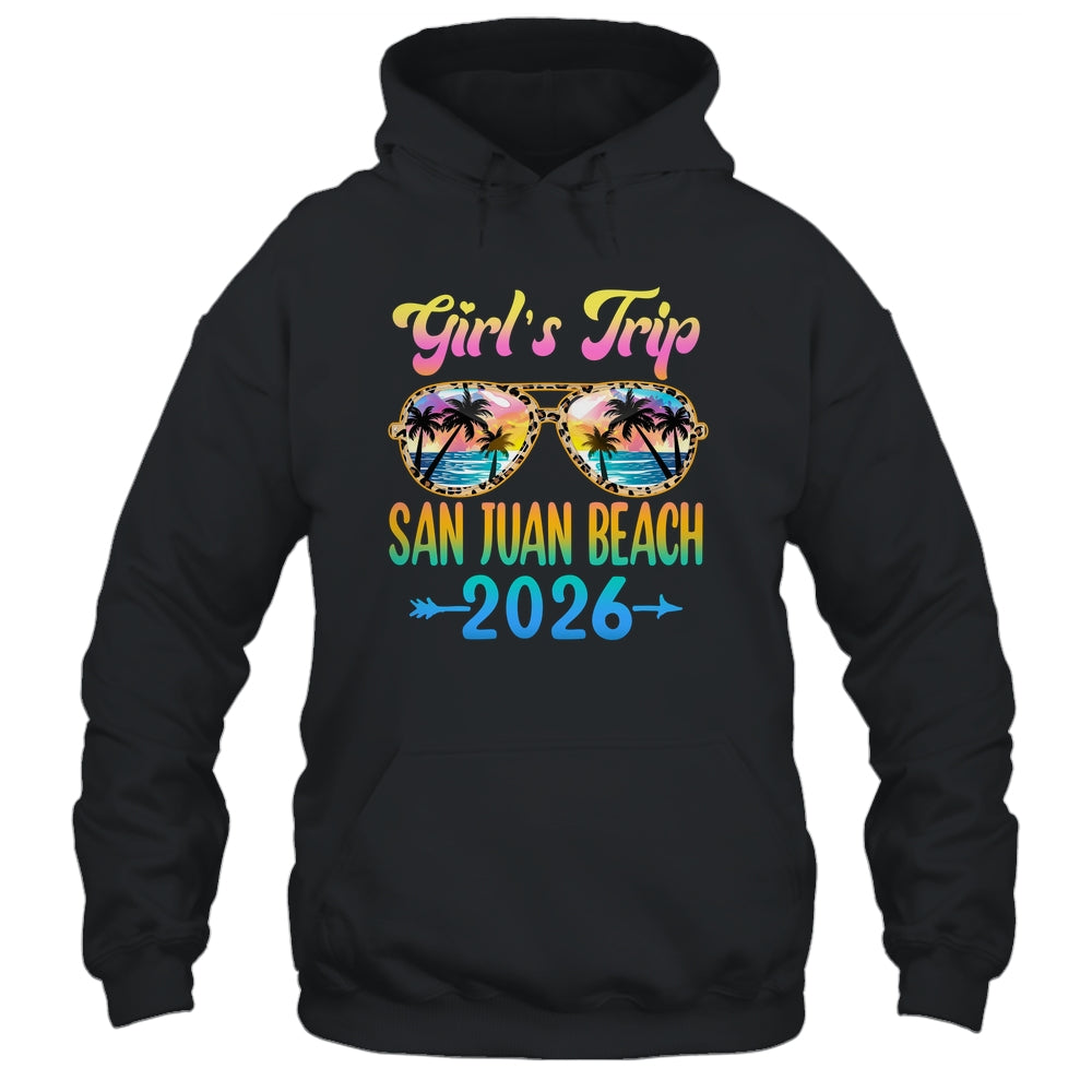 Girl's Trip San Juan Beach 2026 Summer Vacation Sunglasses Shirt & Tank Top | siriusteestore