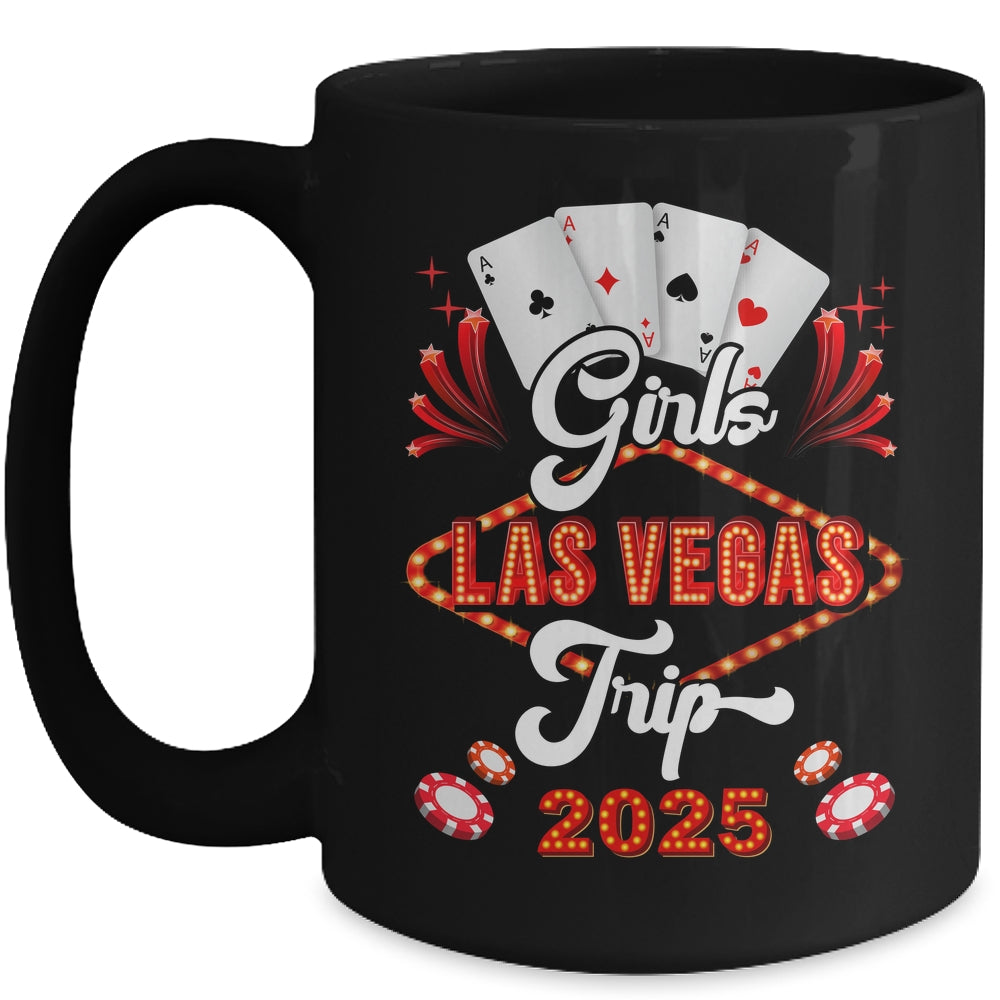 Girls Las Vegas Trip 2025 Family Squad Vacation Matching Mug | siriusteestore
