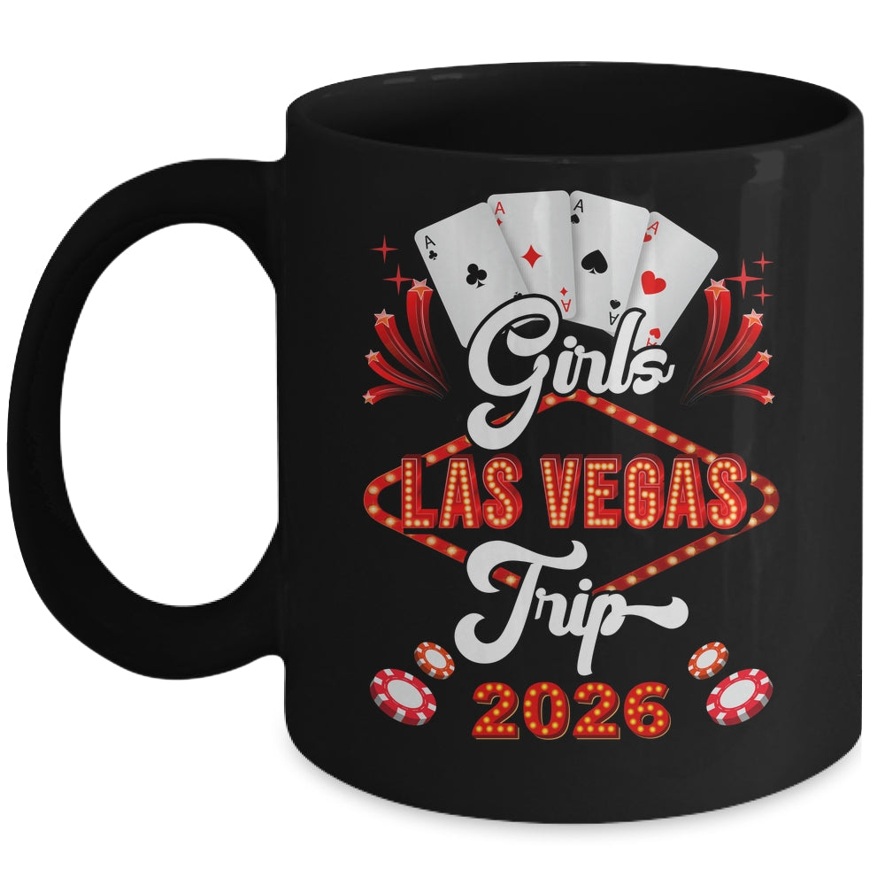 Girls Las Vegas Trip 2026 Family Squad Vacation Matching Mug | siriusteestore
