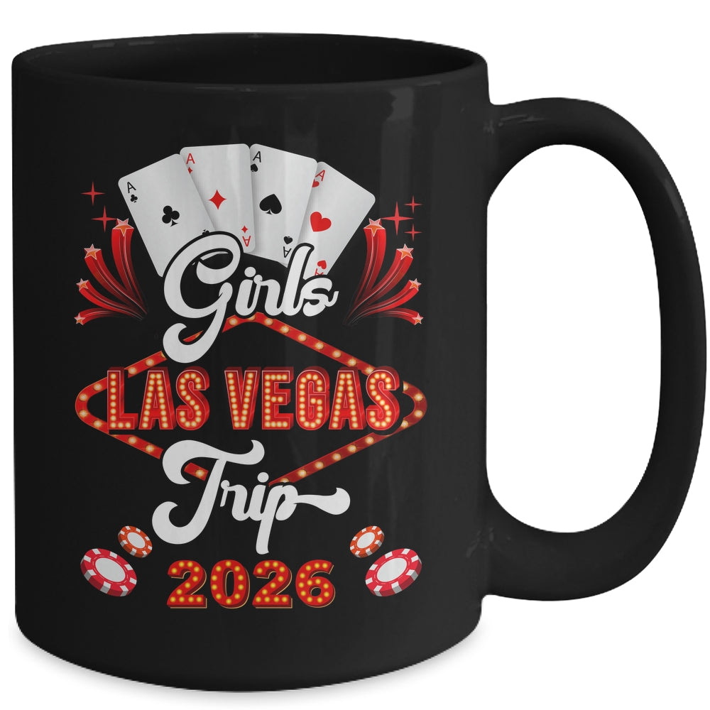 Girls Las Vegas Trip 2026 Family Squad Vacation Matching Mug | siriusteestore