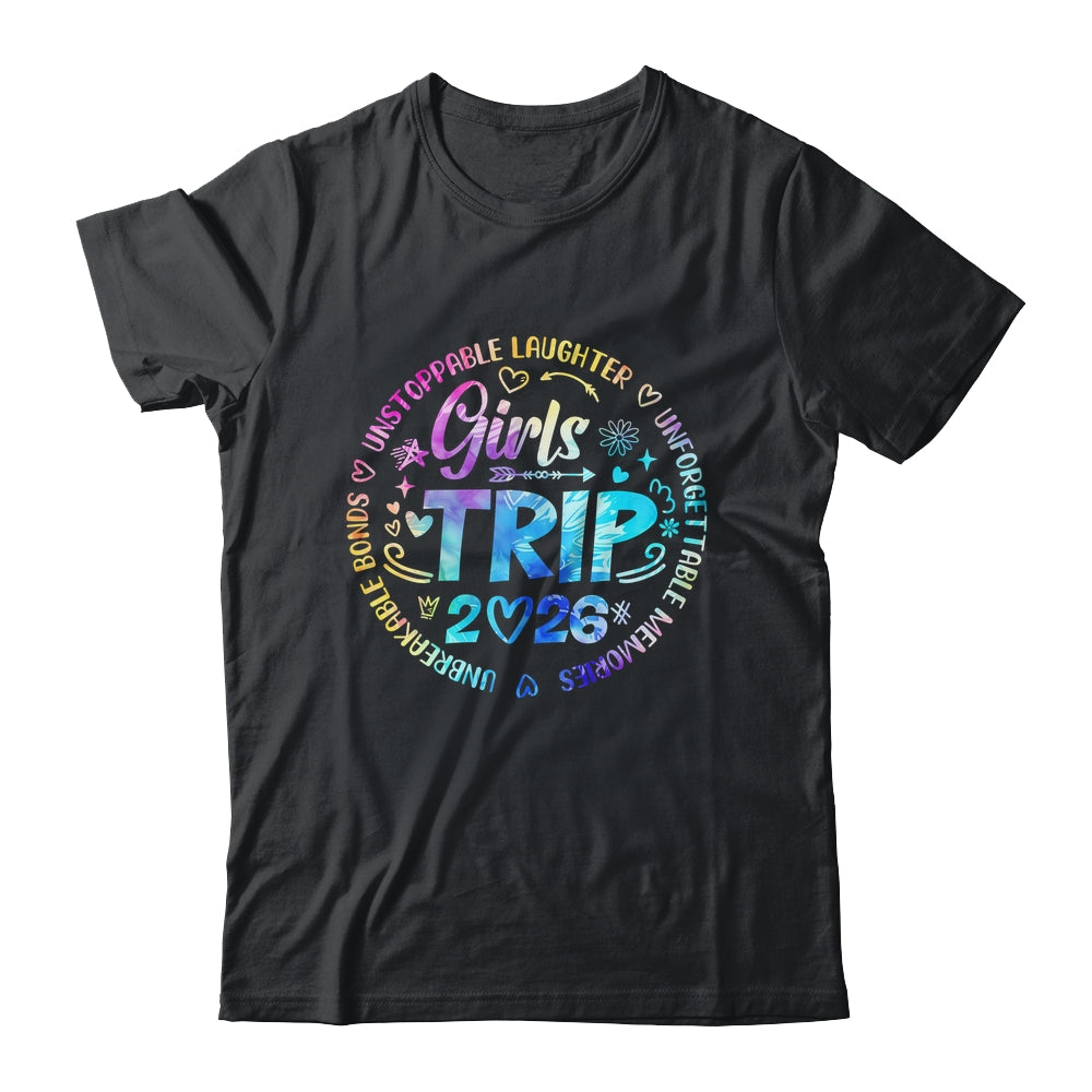 Girls Trip 2026 Friends Weekend Sisters Vacation Matching Shirt & Tank Top | siriusteestore