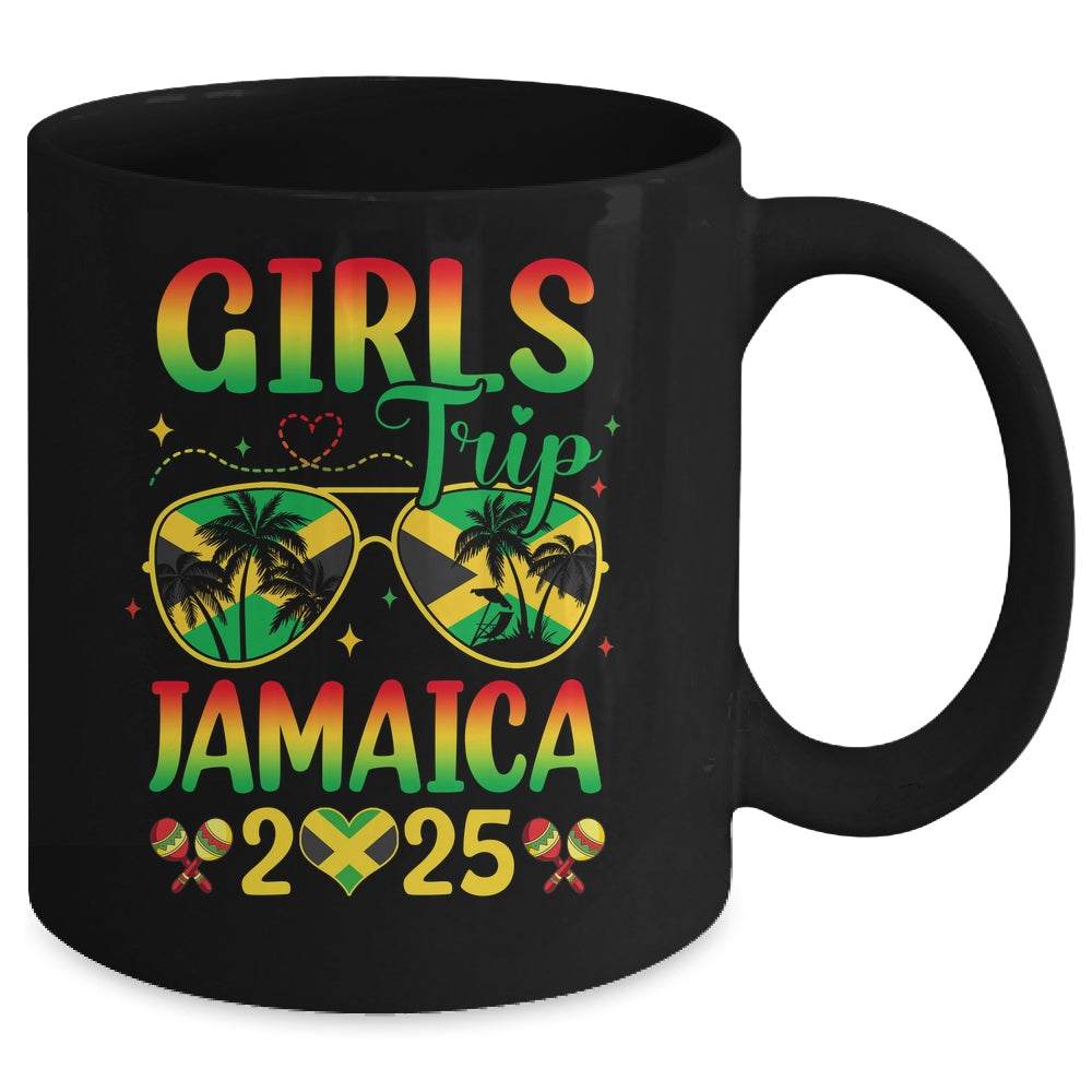 Girls Trip Jamaica 2025 Summer Vintage Beach Sisters Trip Mug | siriusteestore