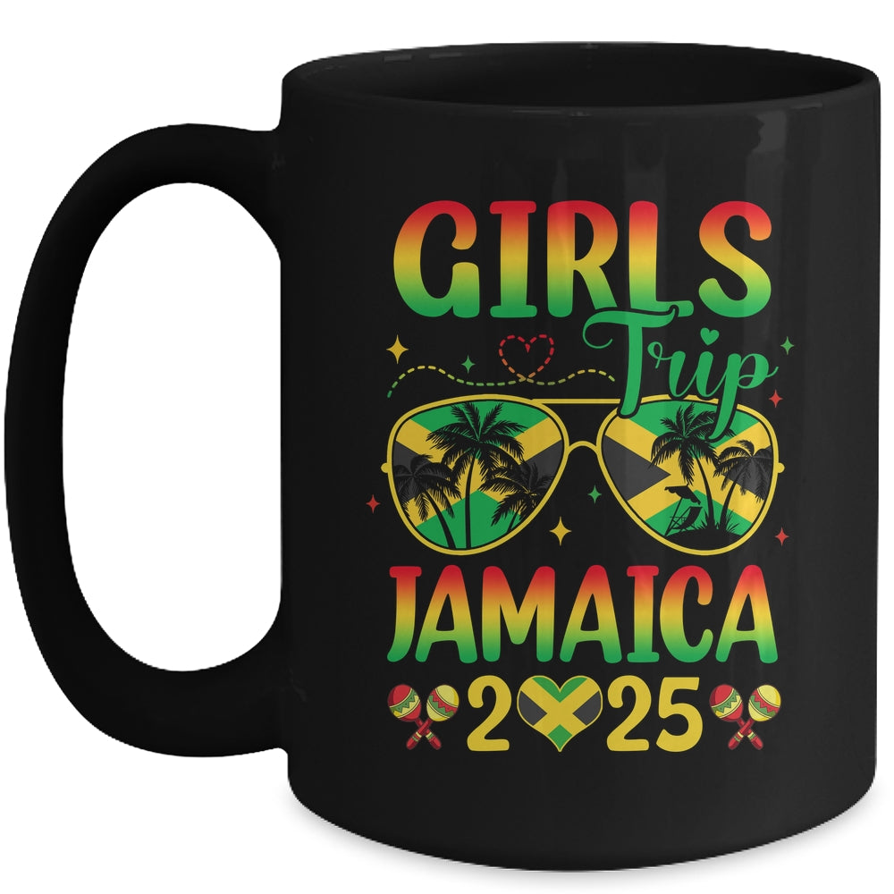 Girls Trip Jamaica 2025 Summer Vintage Beach Sisters Trip Mug | siriusteestore