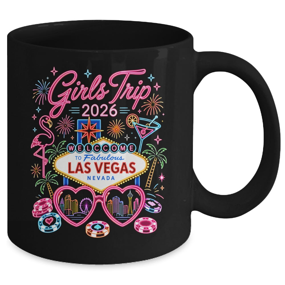 Girls Trip Las Vegas Vacation 2026 Besties Friends Matching Mug | siriusteestore