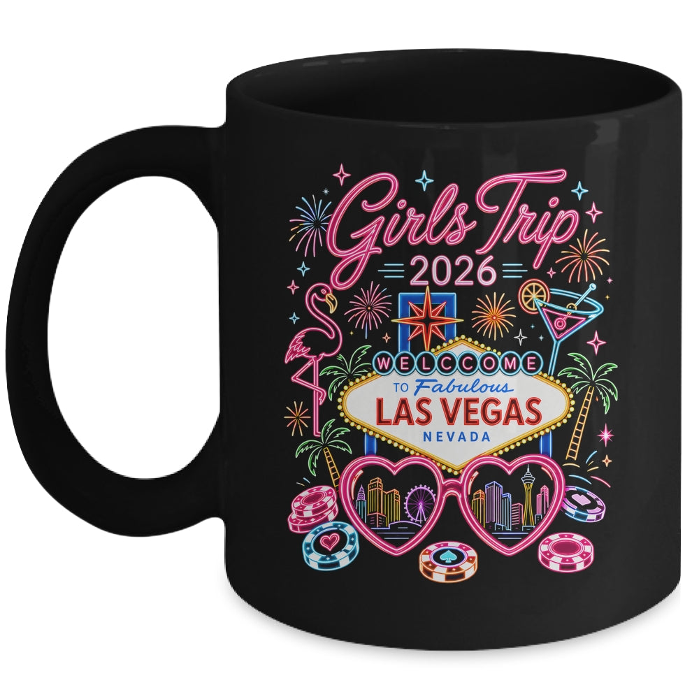 Girls Trip Las Vegas Vacation 2026 Besties Friends Matching Mug | siriusteestore