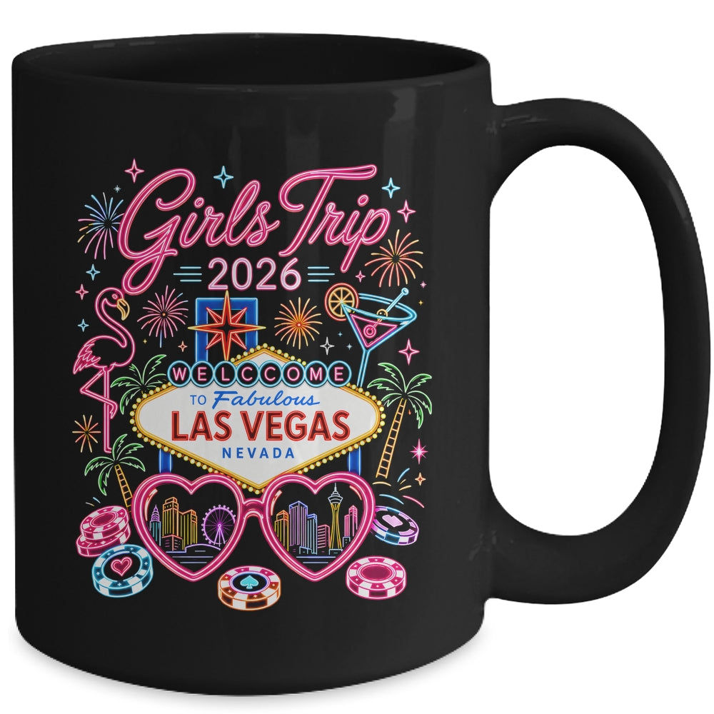 Girls Trip Las Vegas Vacation 2026 Besties Friends Matching Mug | siriusteestore