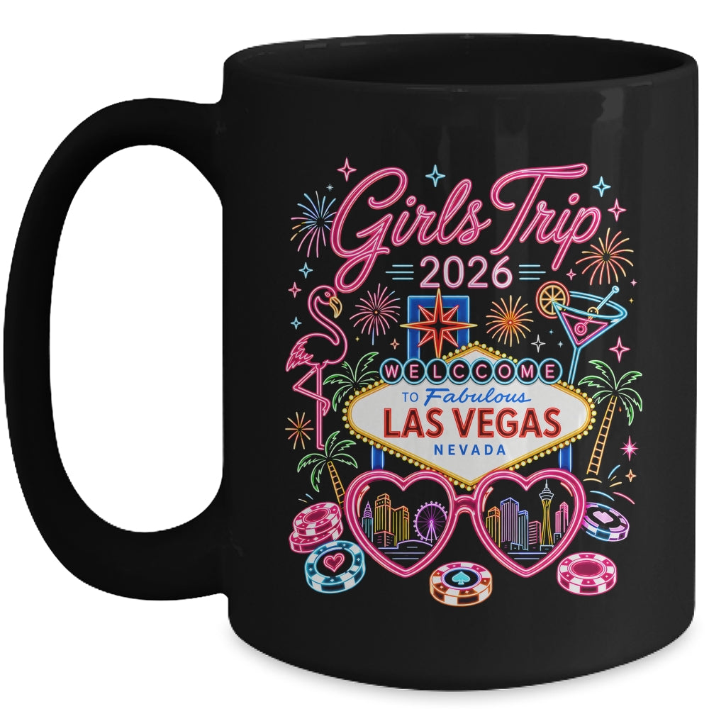Girls Trip Las Vegas Vacation 2026 Besties Friends Matching Mug | siriusteestore