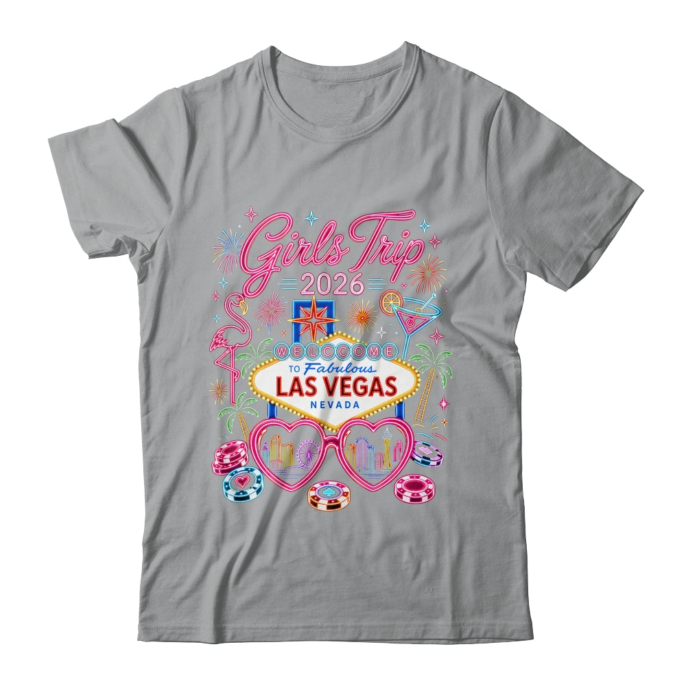 Girls Trip Las Vegas Vacation 2026 Besties Friends Matching Shirt & Tank Top | siriusteestore