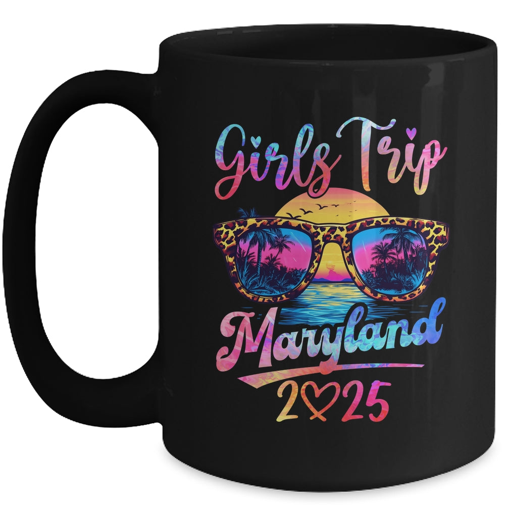 Girls Trip Maryland 2025 Matching Summer Vacation Women Mug | siriusteestore