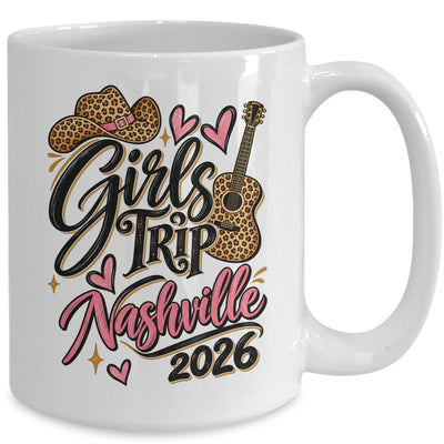 Girls Trip Nashville 2026 Bachelorette Boots Guitar Travel Mug | siriusteestore