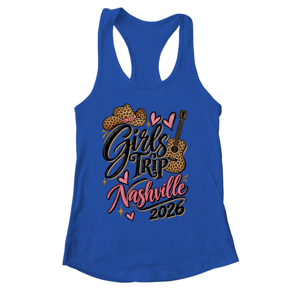 Girls Trip Nashville 2026 Bachelorette Boots Guitar Travel Shirt & Tank Top | siriusteestore